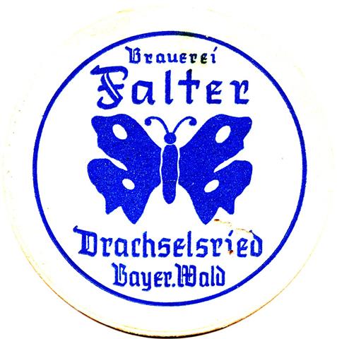 drachselsried reg-by falter rund 1a (215-magere schrift-blau) 